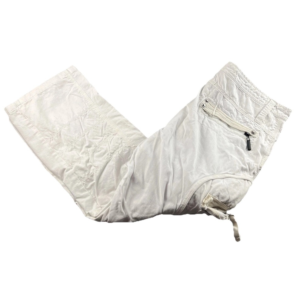 Vintage Attrak Cargo Pants Mens Size 38x30 Rip Stop White Paratrooper Baggy RARE